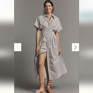 Anthropologie The Tobie Shirt Dress by Exquise